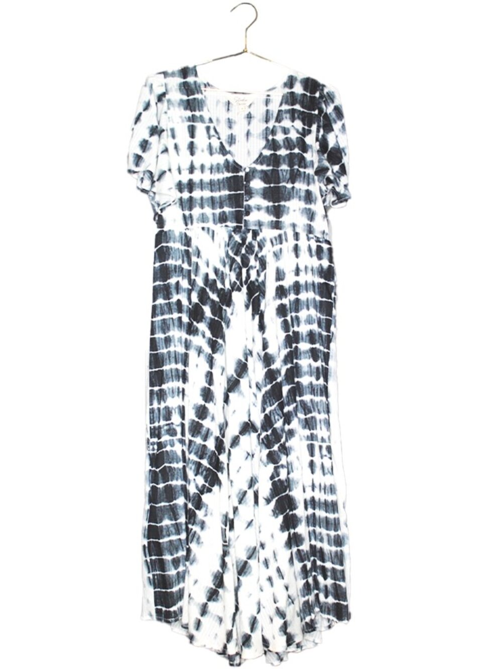 Maxi Tie-Dye Short-Sleeve Dress
